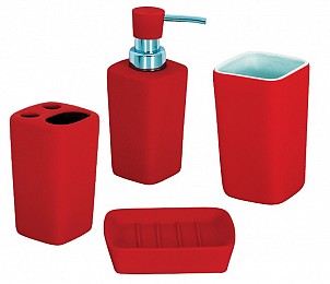  Аксесоари Haiti Red за баня 