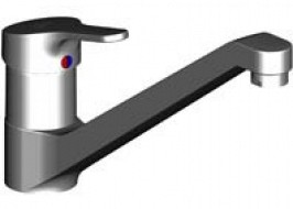 Кухненски смесител с лят чучур Slimline 2