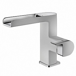 Каскаден смесител за мивка в бял цвят Formentera Cascade