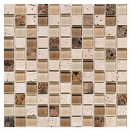 Glass & Stone Mix Beige