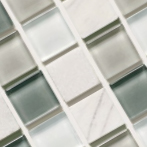 Стъклокерамична мозайка Glass & Stone Mix White