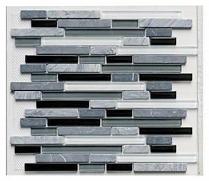 Glass & Stone Mix Strip Black