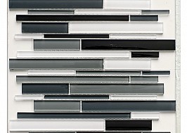Стъклокерамична мозайка Glass & Stone Mix Black